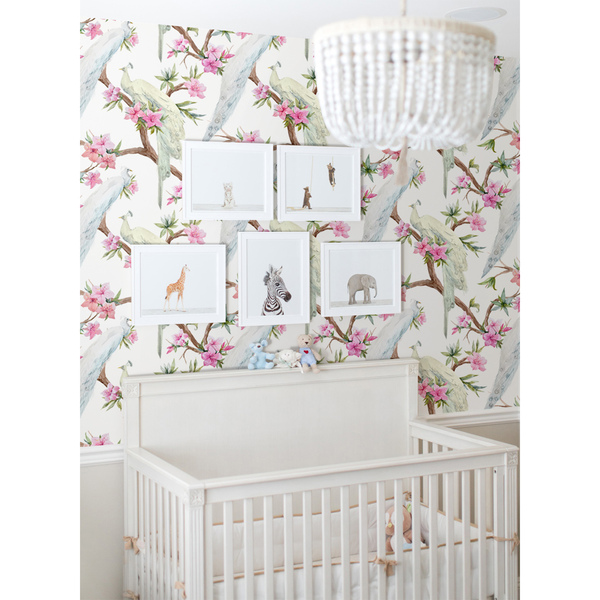 Fotobehang In het koninkrijk van de witte pauwen