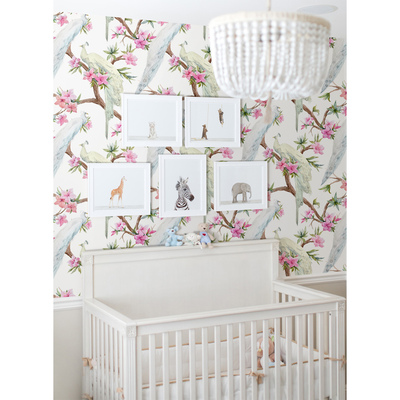 Fotobehang In het koninkrijk van de witte pauwen