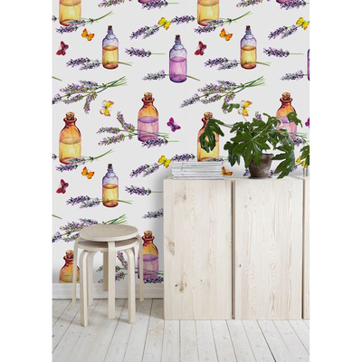 Fotobehang Lavendelhoek