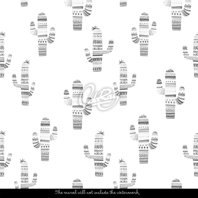 Fotobehang Cactus en zijn vrienden