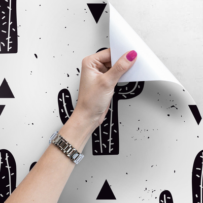 Fotobehang Wuivende zwarte cactus