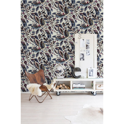 Fotobehang Subtiele vintage bladeren