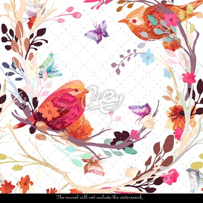 Fotobehang Romantische twijgen