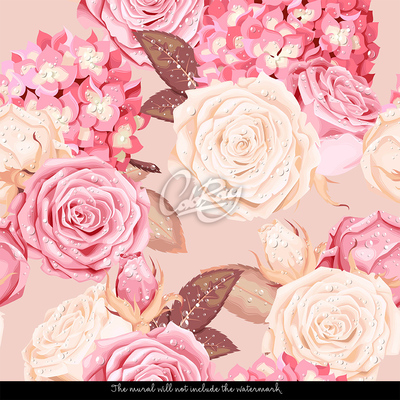 Fotobehang Roze verzachtend