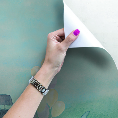 Fotobehang Mam! Pap! Er is hier een walvis!