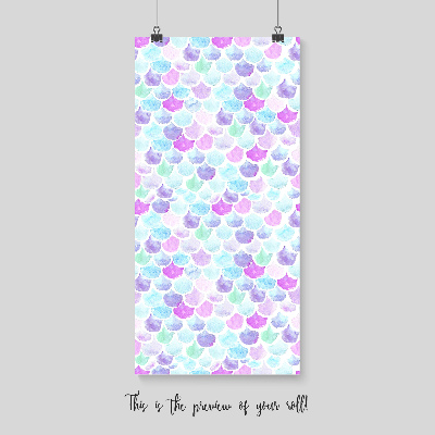 Fotobehang Fantastische zeemeerminstaartschubben