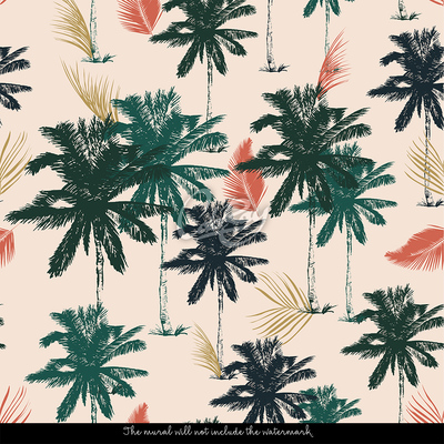 Fotobehang Vakantiegekte tussen de palmbomen