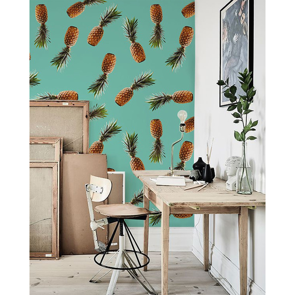 Fotobehang Ananassen uit onze klas