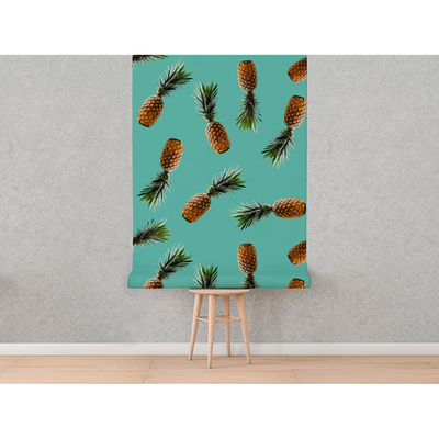 Fotobehang Ananassen uit onze klas