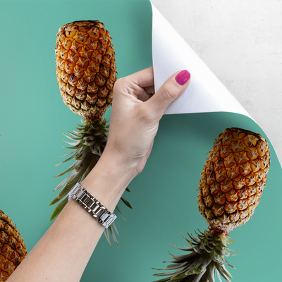 Fotobehang Ananassen uit onze klas