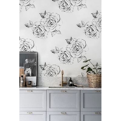 Fotobehang Romantische rozenschetsen