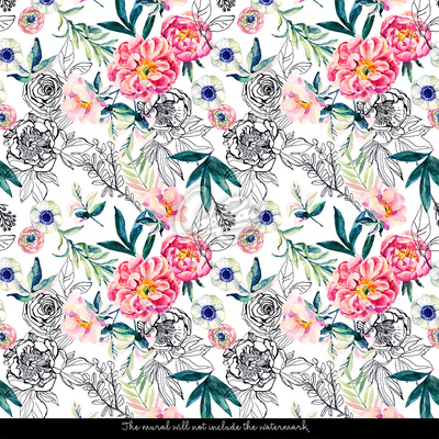 Fotobehang Lentetuin Vintage