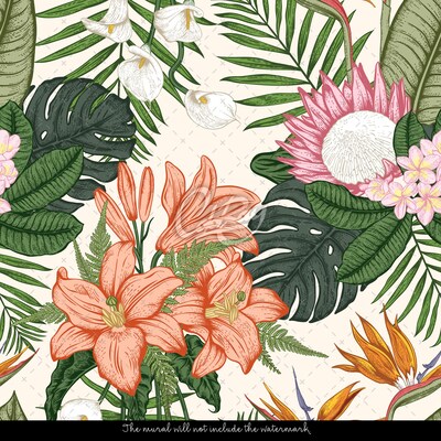 Fotobehang Fantastische Botanische Tuin