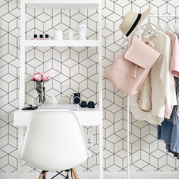 Fotobehang In de diepten van de geometrie