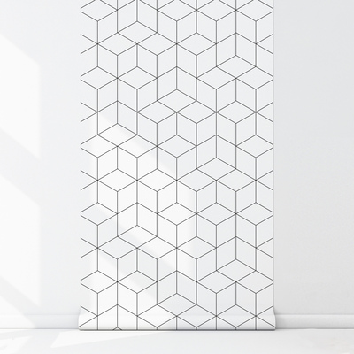 Fotobehang In de diepten van de geometrie