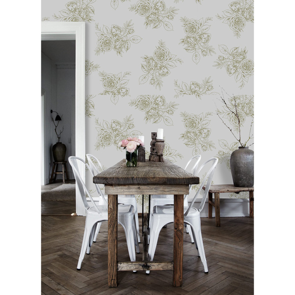 Fotobehang Delicate Franse rozen