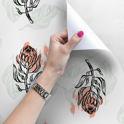 Fotobehang Bloemen in de hand