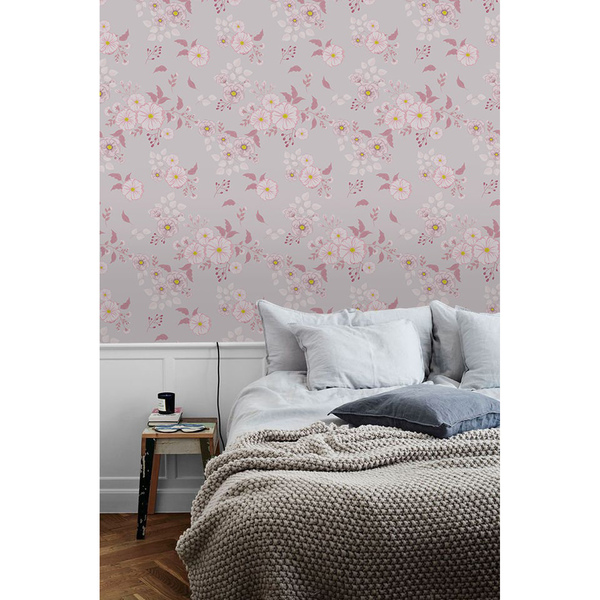 Fotobehang Klassieke Paarse Weide