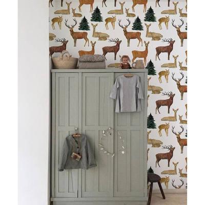 Fotobehang Bosvrienden