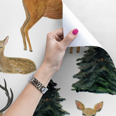 Fotobehang Bosvrienden