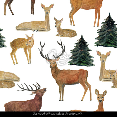 Fotobehang Bosvrienden