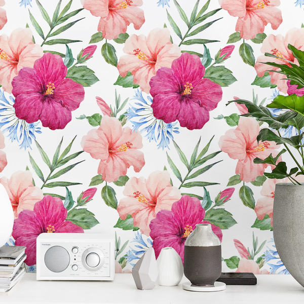 Fotobehang De buitengewone charme van Hibiscus