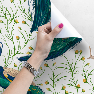 Fotobehang Majestueuze pauw charme