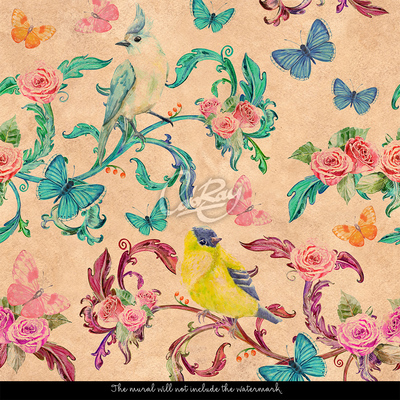 Fotobehang Wij zenden programma's uit vanuit het vogelland