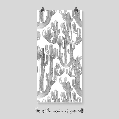 Fotobehang Grijze schaduwen van cactussen