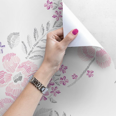 Fotobehang Bloemig schilderij