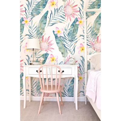 Fotobehang Verbeelding bedekt met bloemen