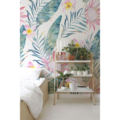 Fotobehang Verbeelding bedekt met bloemen