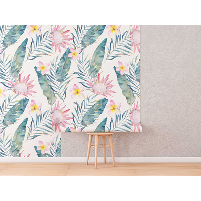 Fotobehang Verbeelding bedekt met bloemen