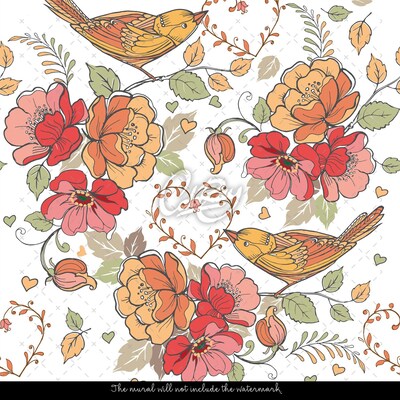 Fotobehang Bloemenornament