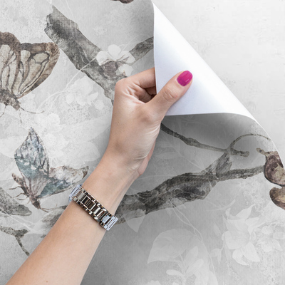 Fotobehang Vlinders in de winter