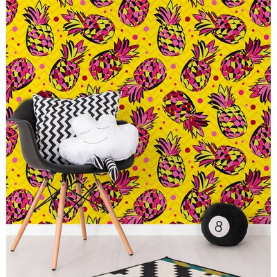 Fotobehang Gekke Ananas