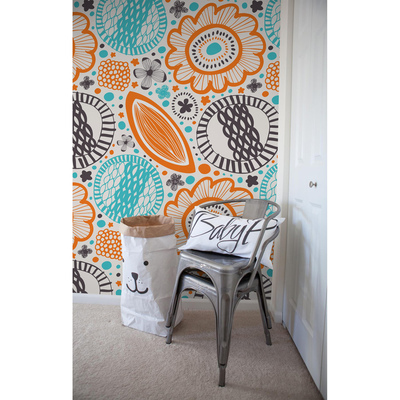 Fotobehang Lente in pasteltinten