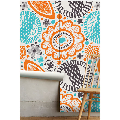 Fotobehang Lente in pasteltinten