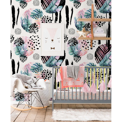 Fotobehang Regenboog Jungle