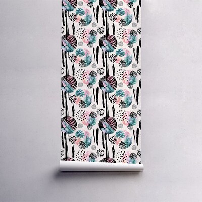 Fotobehang Regenboog Jungle