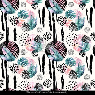 Fotobehang Regenboog Jungle