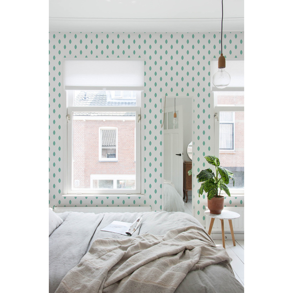 Fotobehang Laat de groene regen op ons vallen