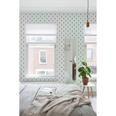 Fotobehang Laat de groene regen op ons vallen