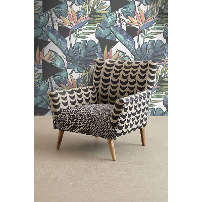 Fotobehang Kleurrijke paradijsbladeren