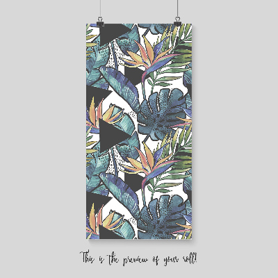 Fotobehang Kleurrijke paradijsbladeren