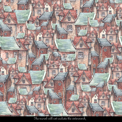 Fotobehang De hele stad heeft het erover