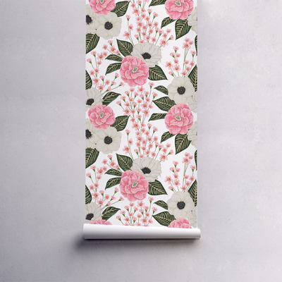 Fotobehang Charmante Japanse Camellia