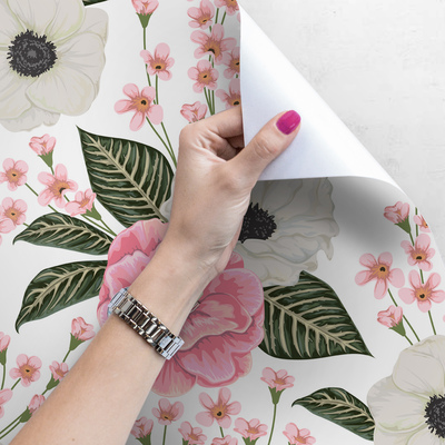 Fotobehang Charmante Japanse Camellia