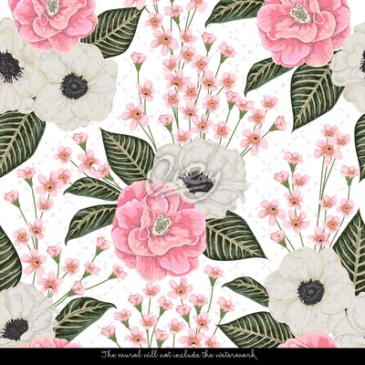 Fotobehang Charmante Japanse Camellia