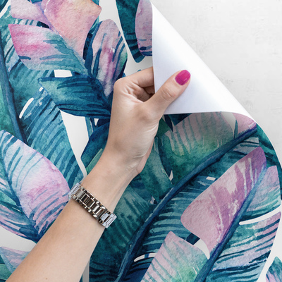 Fotobehang In het koninkrijk van de regenboogbladeren